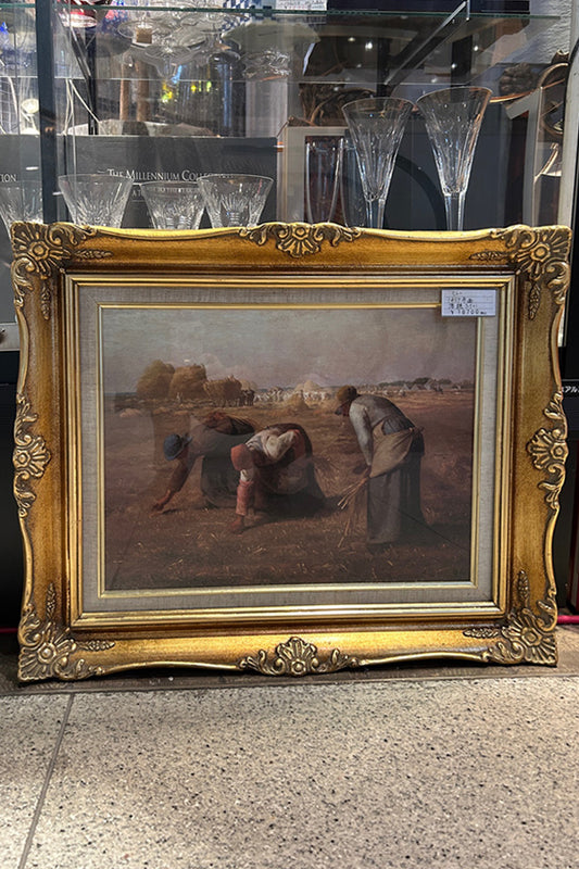 落穂ひろい ミレー アンティーク 絵画