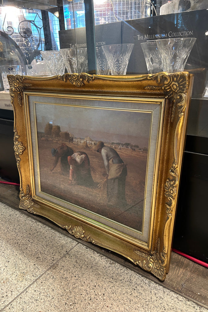 落穂ひろい ミレー アンティーク 絵画