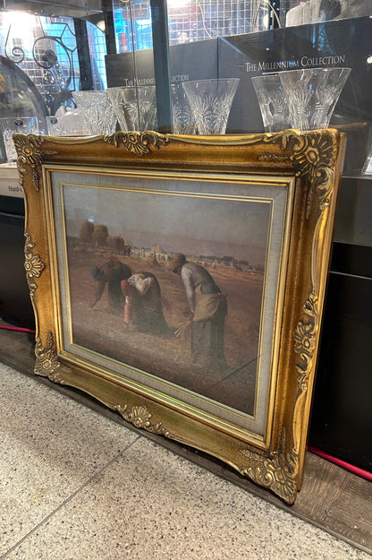 落穂ひろい ミレー アンティーク 絵画