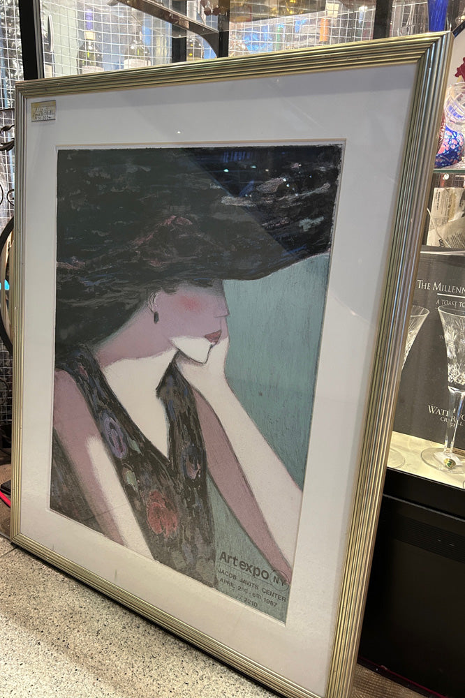 モーヴ色の影 カシニョール アンティーク 版画 リトグラフ