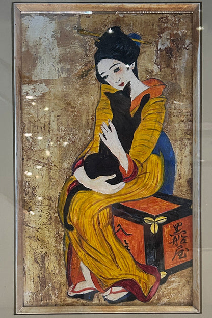 竹久夢二 黒船屋 アンティーク 複製画