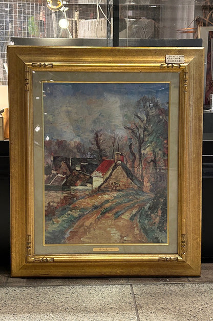 ポール・セザンヌ オーヴェールの曲がり道 額画