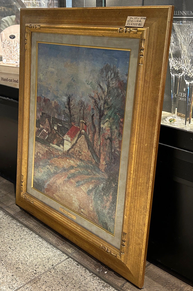 ポール・セザンヌ オーヴェールの曲がり道 額画