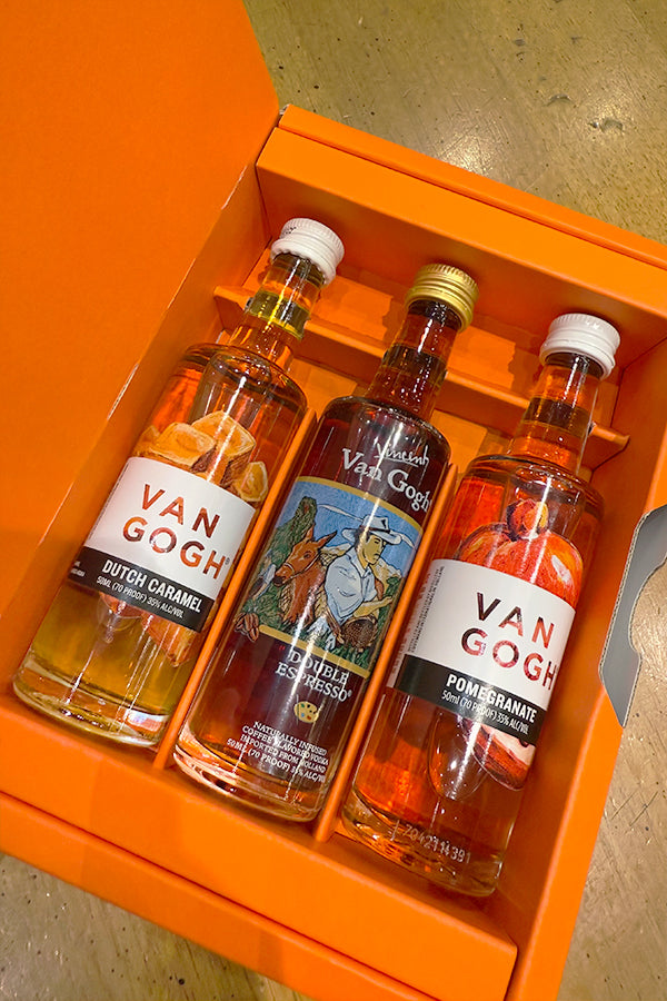 ミニボトル3本セット ギフトボックス付き / Van Gogh Vodka